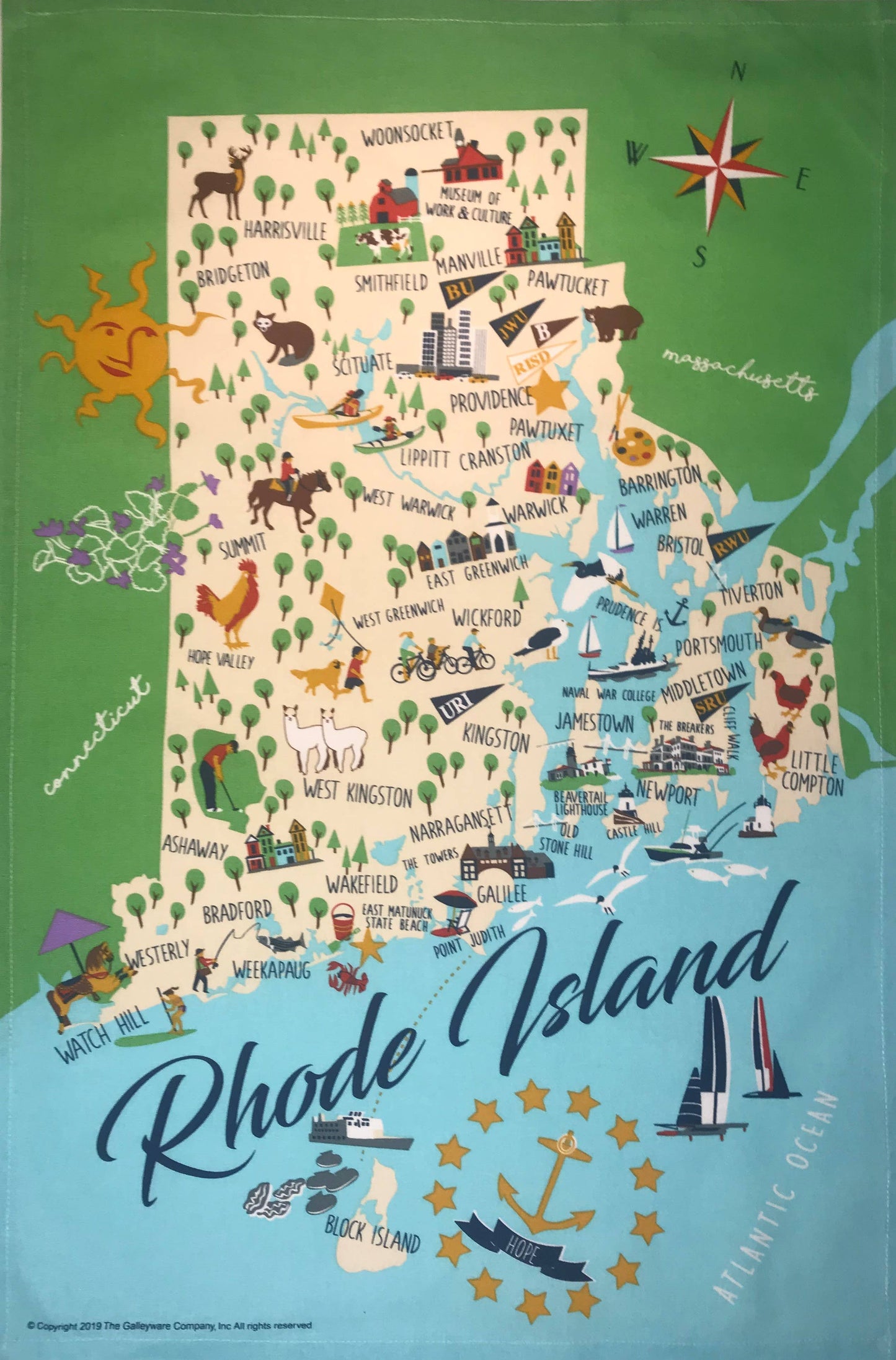 Rhode Island Kitchen Towel