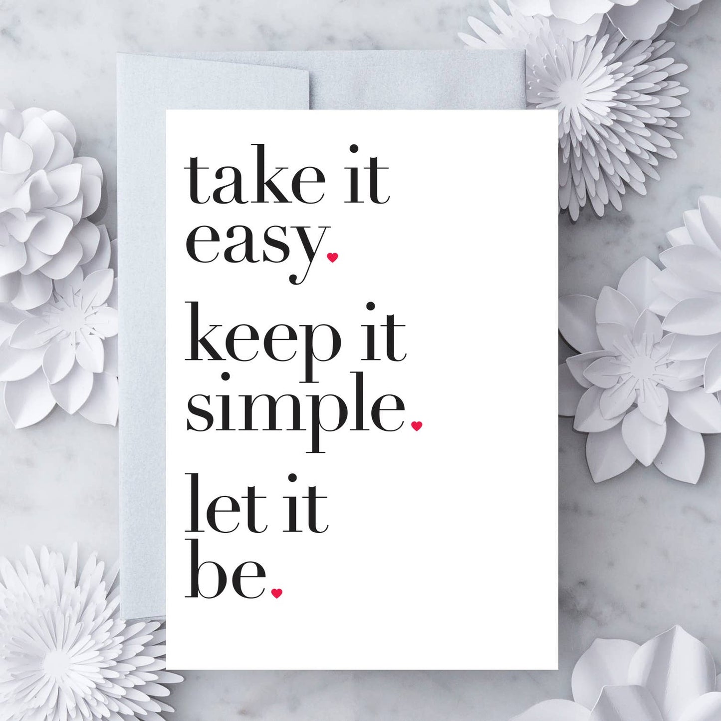EN19 - "Take it easy" greeting card