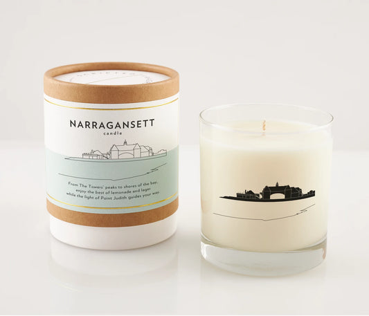 Narragansett Soy Candle in Reusable Keepsake Rocks Glass