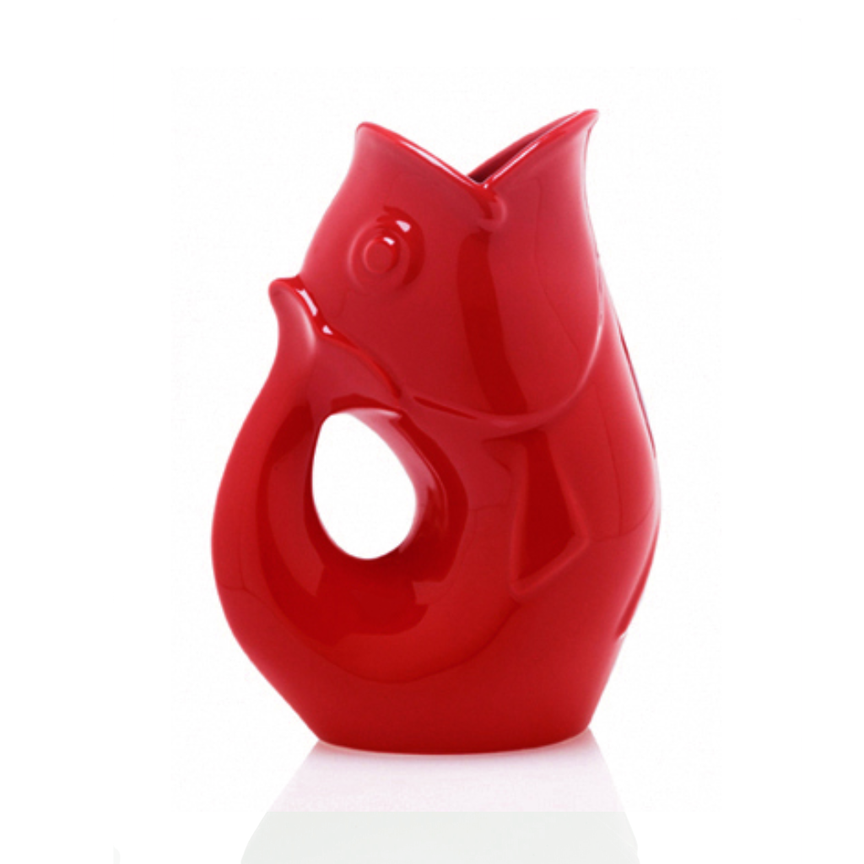 Gurgle Pot-Bright Red