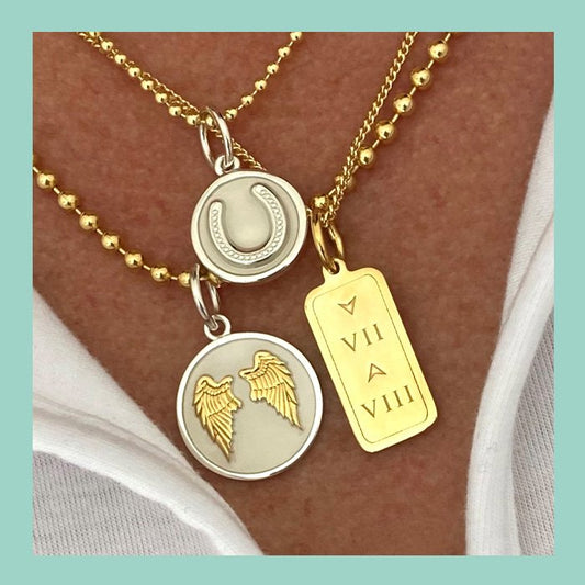 Angel Wings Fly Gold Pendant