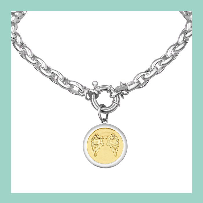 Angel Wings Fly Gold Pendant