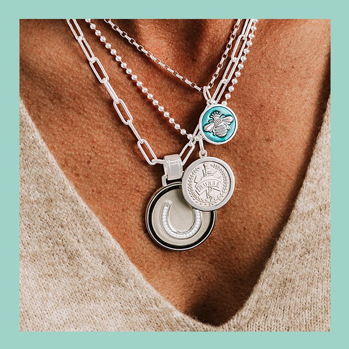 Horseshoe Silver Pendant