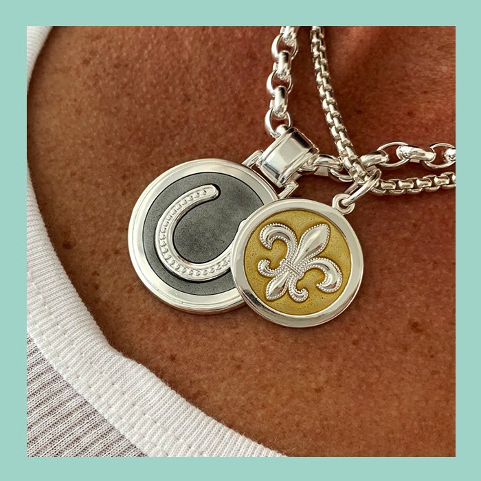 Horseshoe Silver Pendant