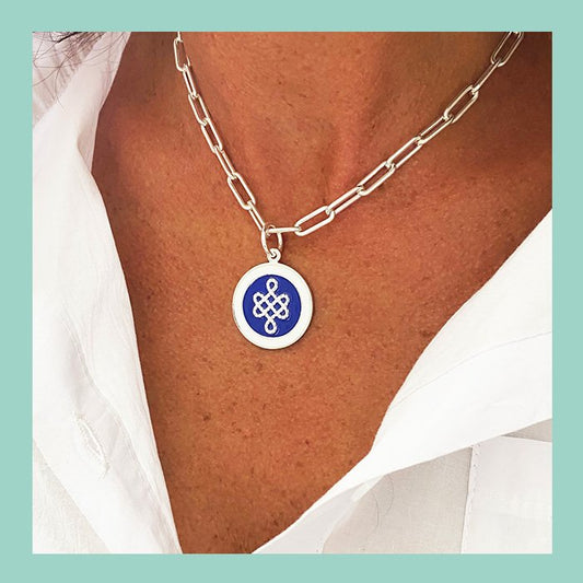 Mother & Daughter Silver Pendant