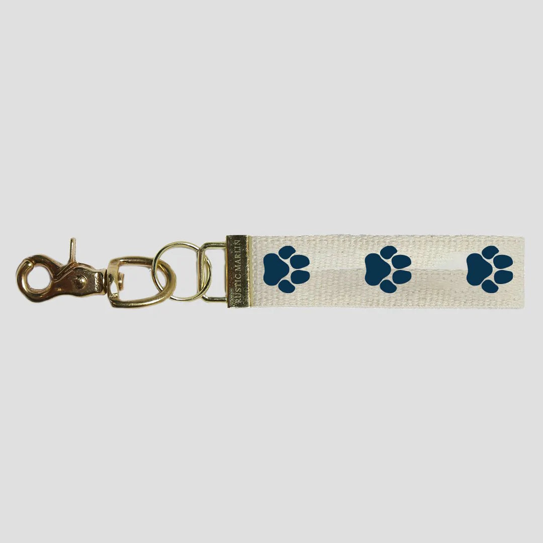 Keychain paw prints