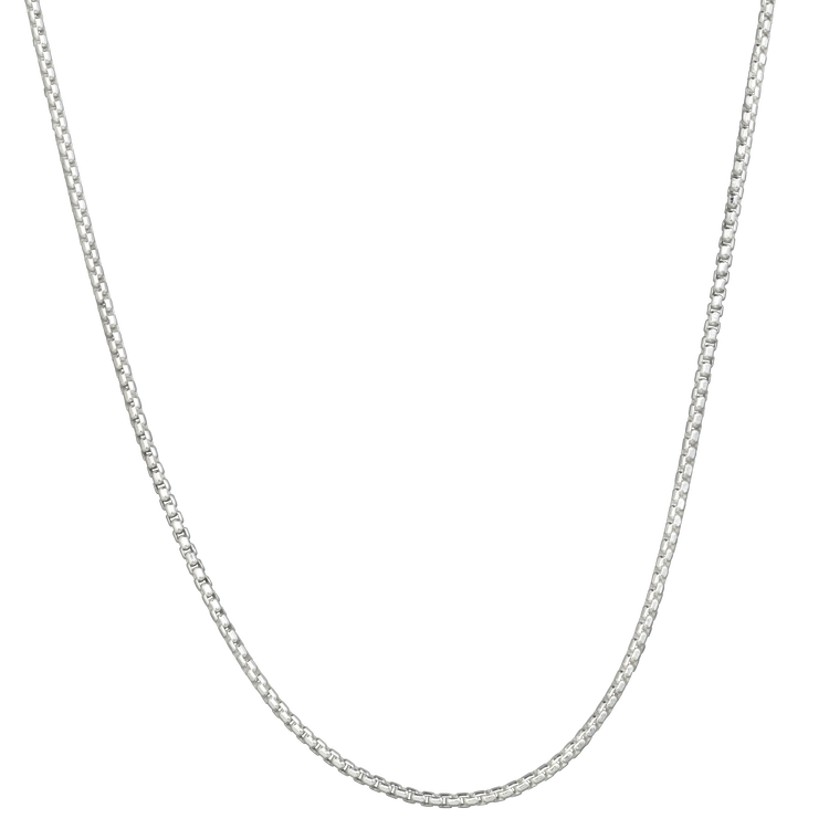Sterling Silver Rounded Box Chain