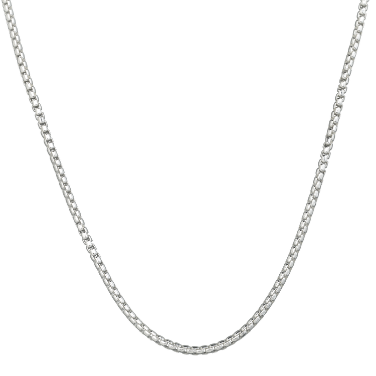Sterling Silver Rounded Box Chain
