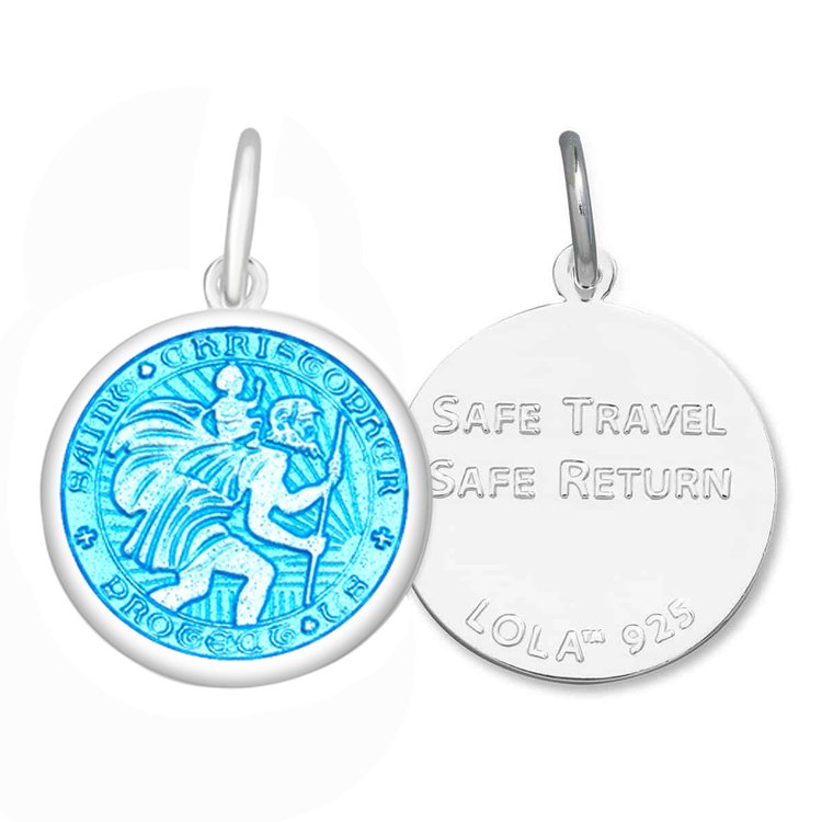 St. Christopher Silver Pendant