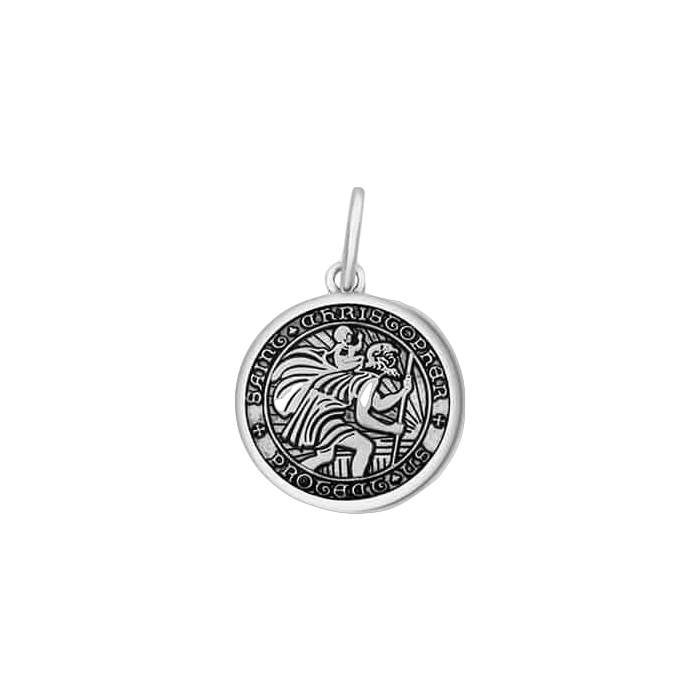 St. Christopher Silver Pendant
