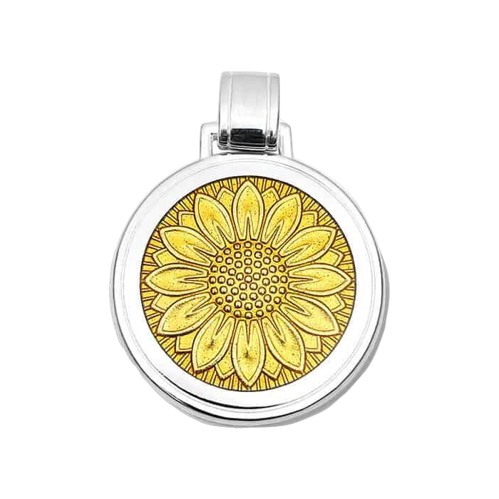 Sunflower Silver Pendant
