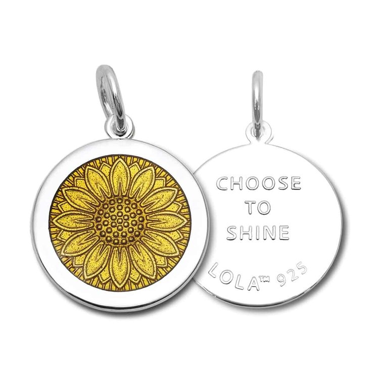Sunflower Silver Pendant