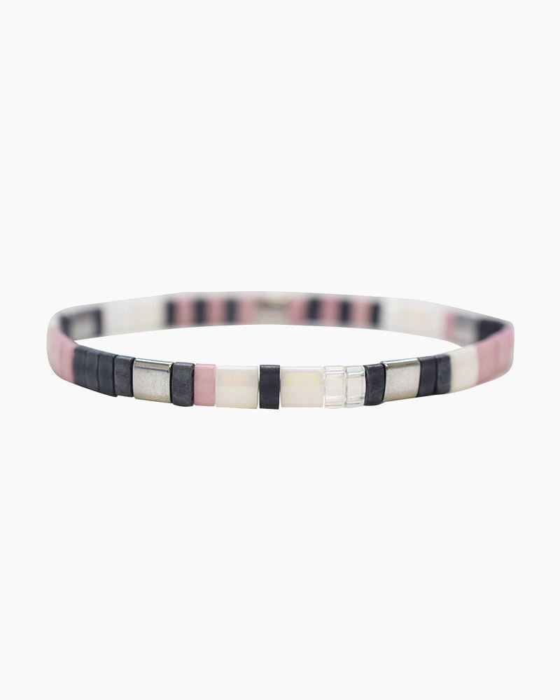 DAUGHTER Morse Code Tila Beaded Bracelet