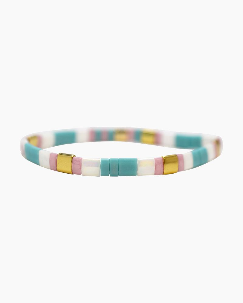 AUNT Morse Code Tila Beaded Bracelet