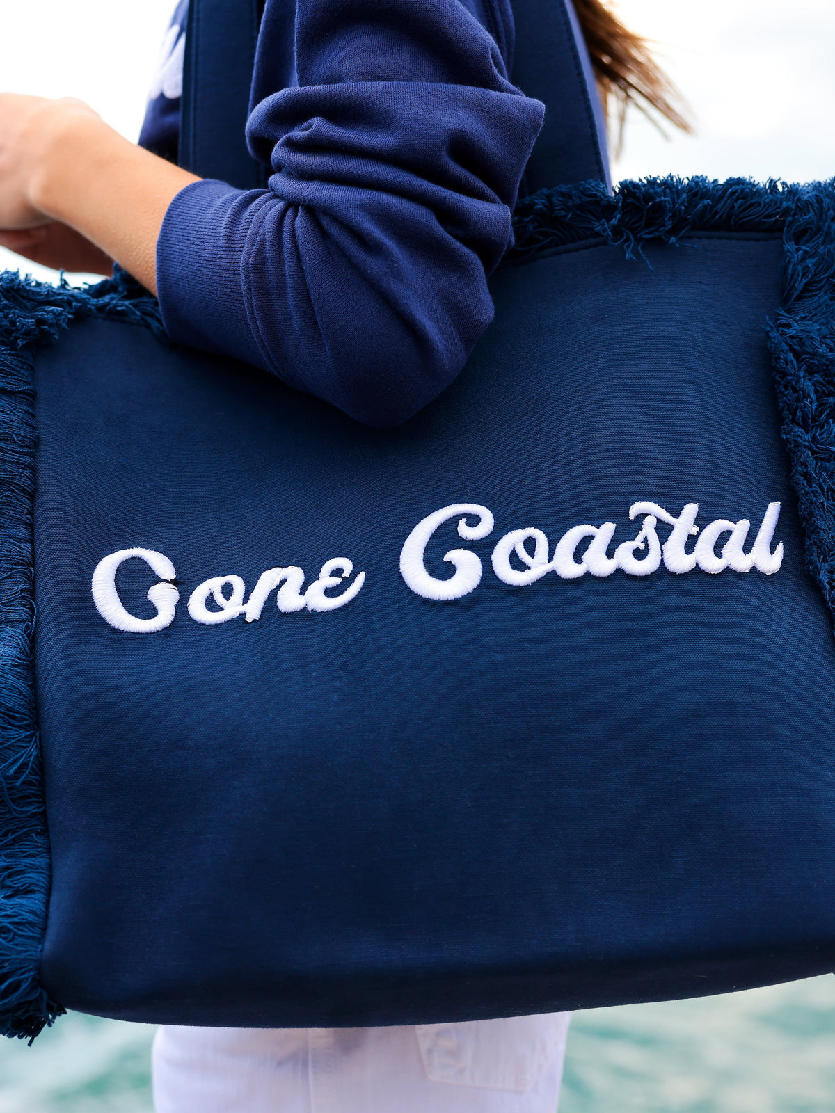 Gone Coastal Tote, Navy
