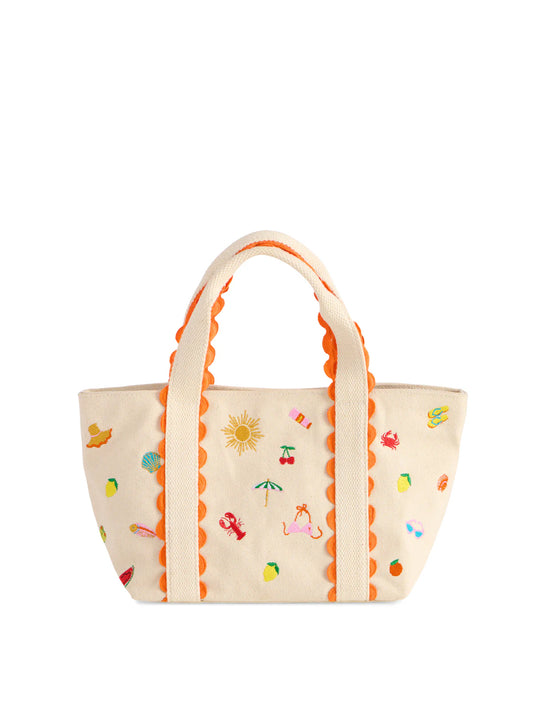 Summer Icons Mini Tote, Natural