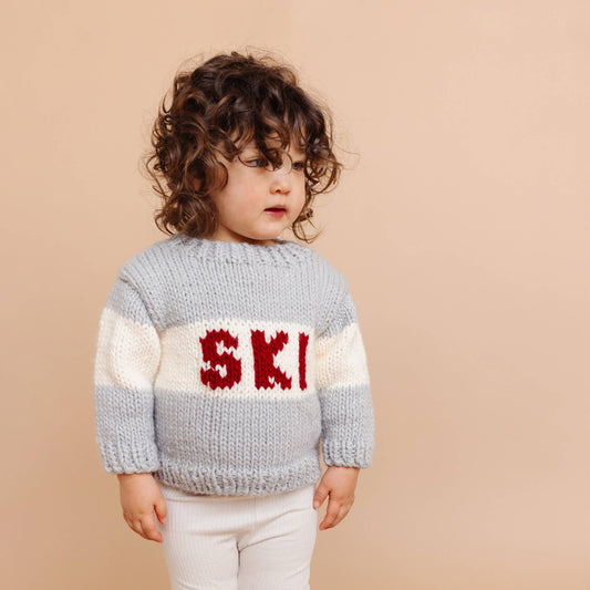 Baby Ski Sweater Bowie Grey