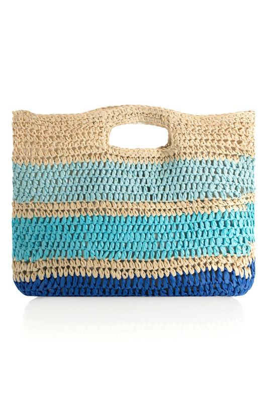 Blue Wave Top Handle Bag