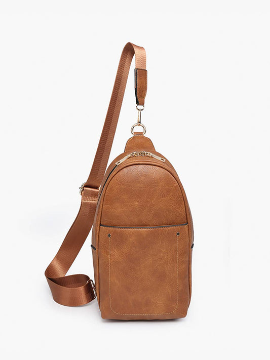 Adjustable Sling Bag - Brown