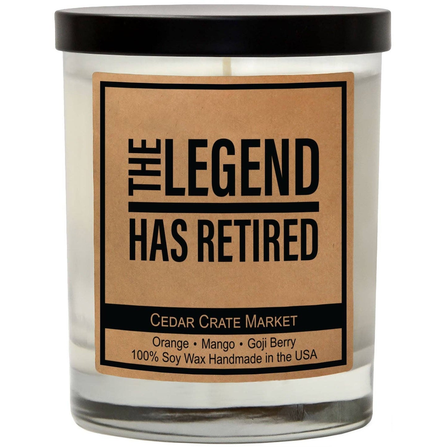 The Legend Has Retired - Retirement Candle