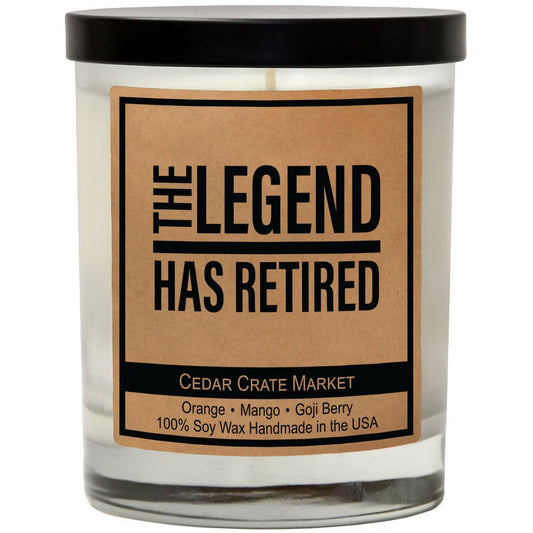 The Legend Has Retired - Retirement Candle