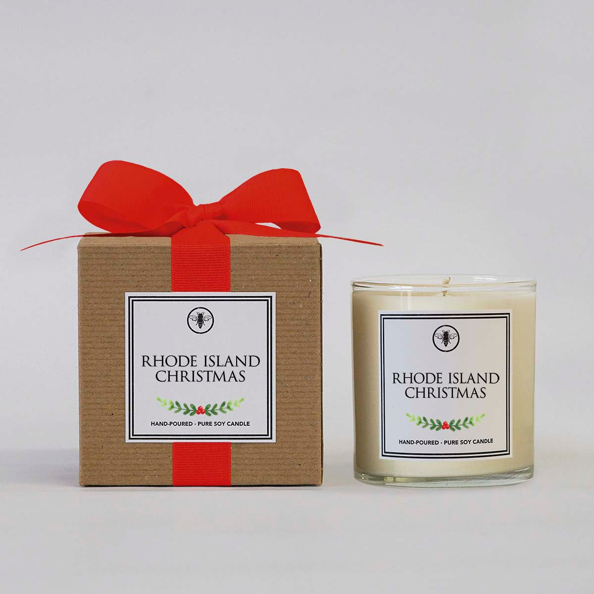 Rhode Island Christmas Soy Candle