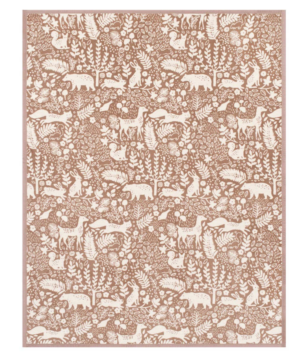Whimsical Woods Sepia Blanket