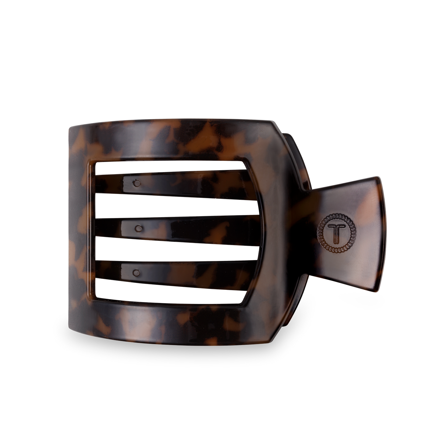 Tortoise Large Square Flat Hair Clip