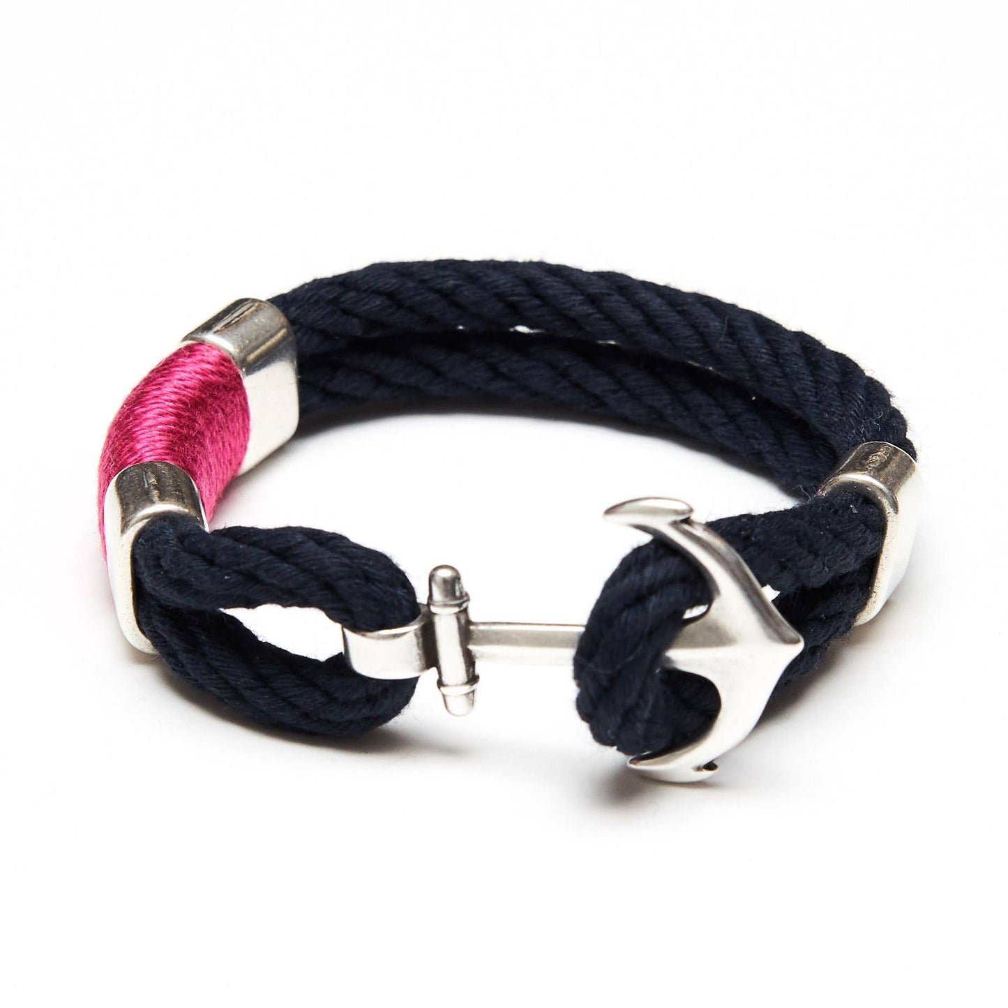 Waverly Bracelet - Navy/Pink/Silver