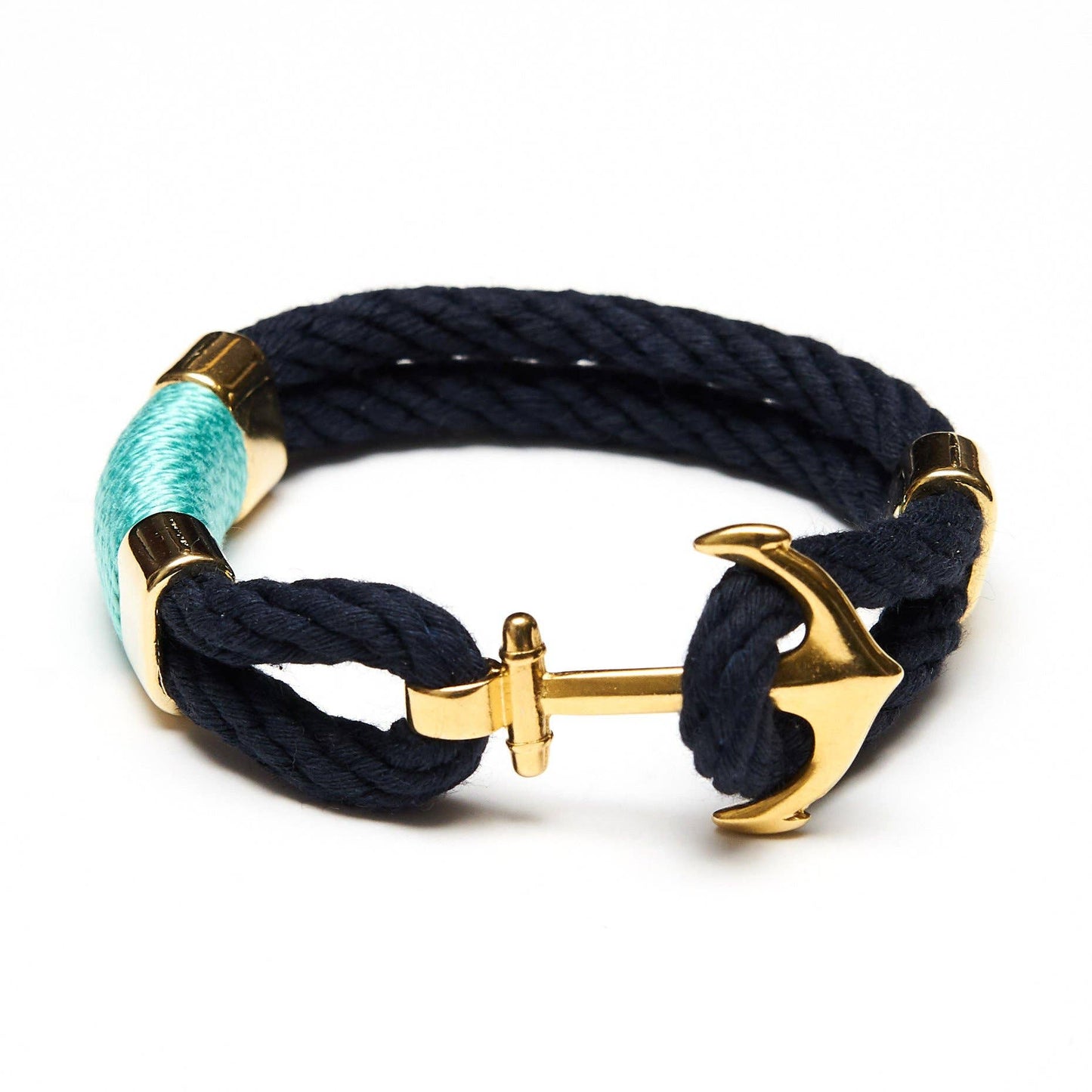 Waverly Bracelet - Navy/Turquoise/Gold