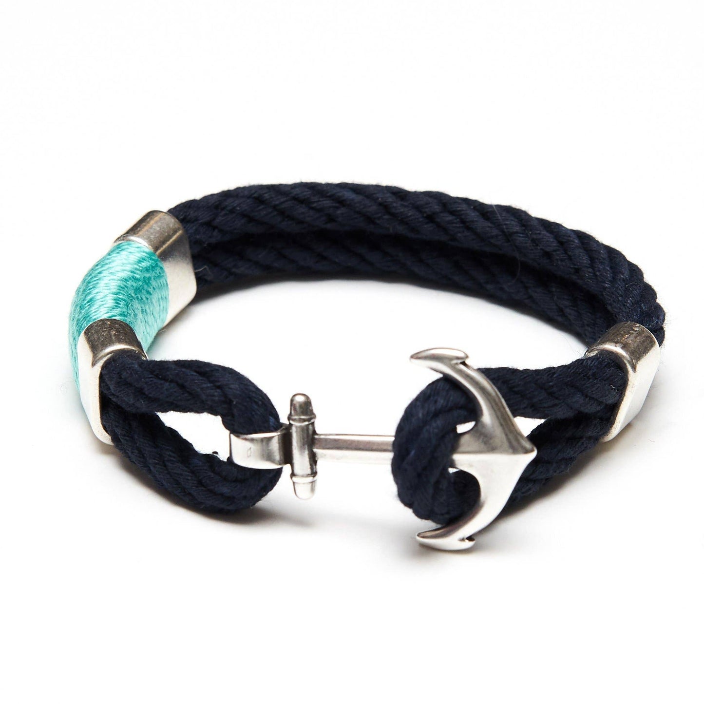 Waverly Bracelet -Navy/Turquoise/Silver