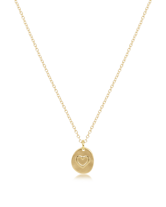 Inspire Love - 16" Necklace Gold