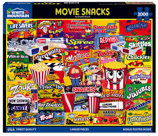 Movie Snacks 1000 Piece Puzzle