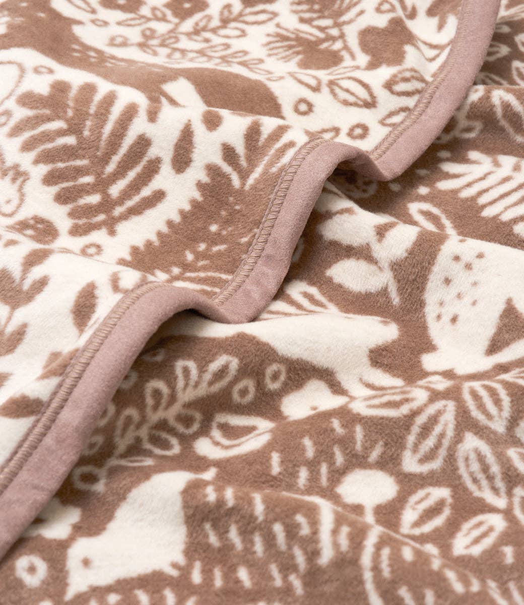 Whimsical Woods Sepia Blanket