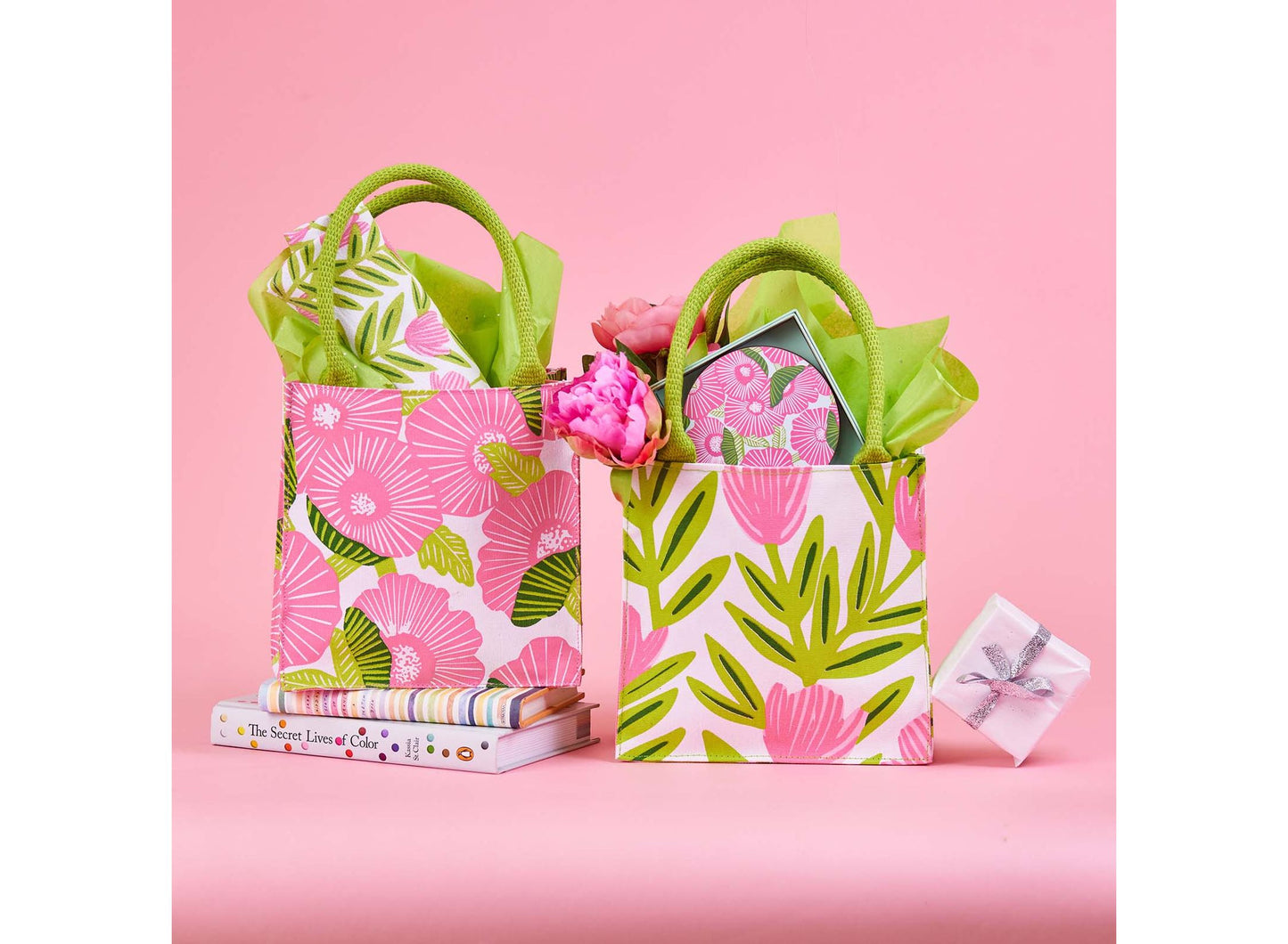 Poppy Papaver Itsy Bitsy Reusable Gift Bag Tote