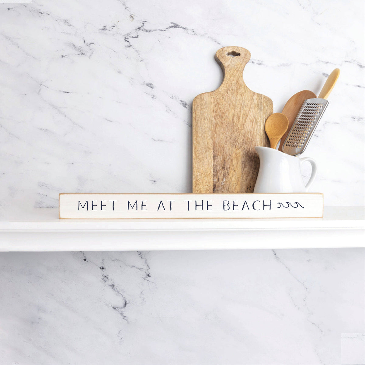 Meet Me At The Beach Skinny Sign
