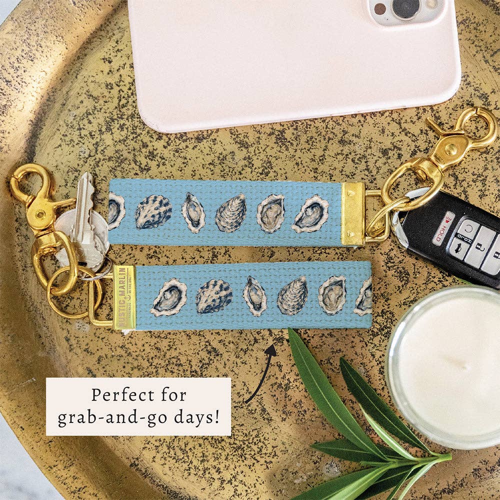 Oyster Blue Keychain
