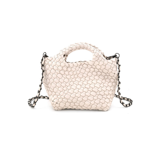 Braided Clutch White