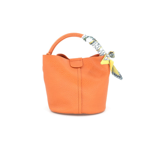 Vegan Leather Clutch Orange