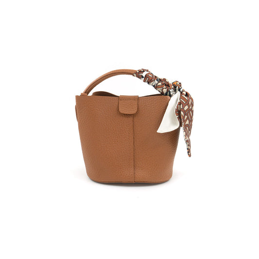 Vegan Leather Clutch Brown