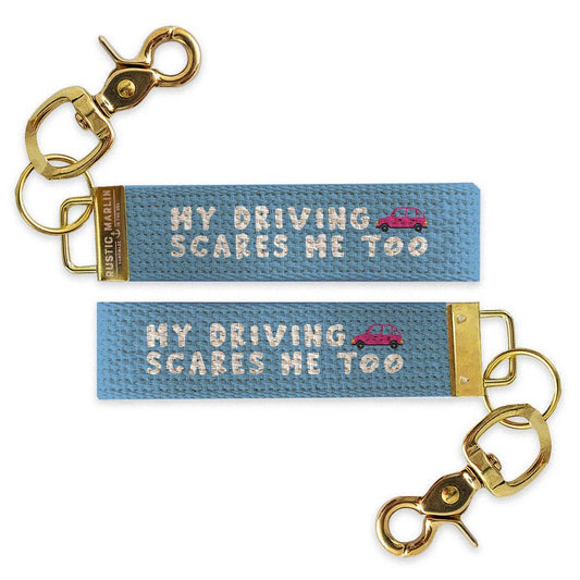 My Driving Scares Me Keychain
