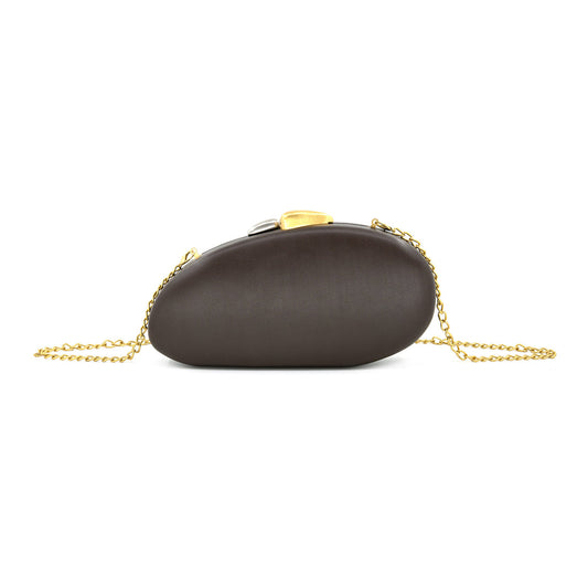 Pauline Clutch Chocolate Brown
