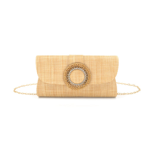Capri Summer Straw Clutch