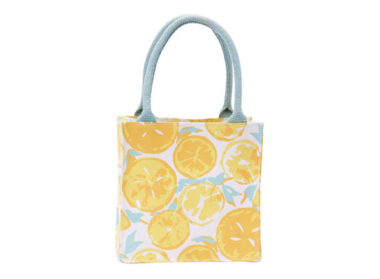 Lemon Slices Itsy Bitsy Reusable Gift Bag Tote