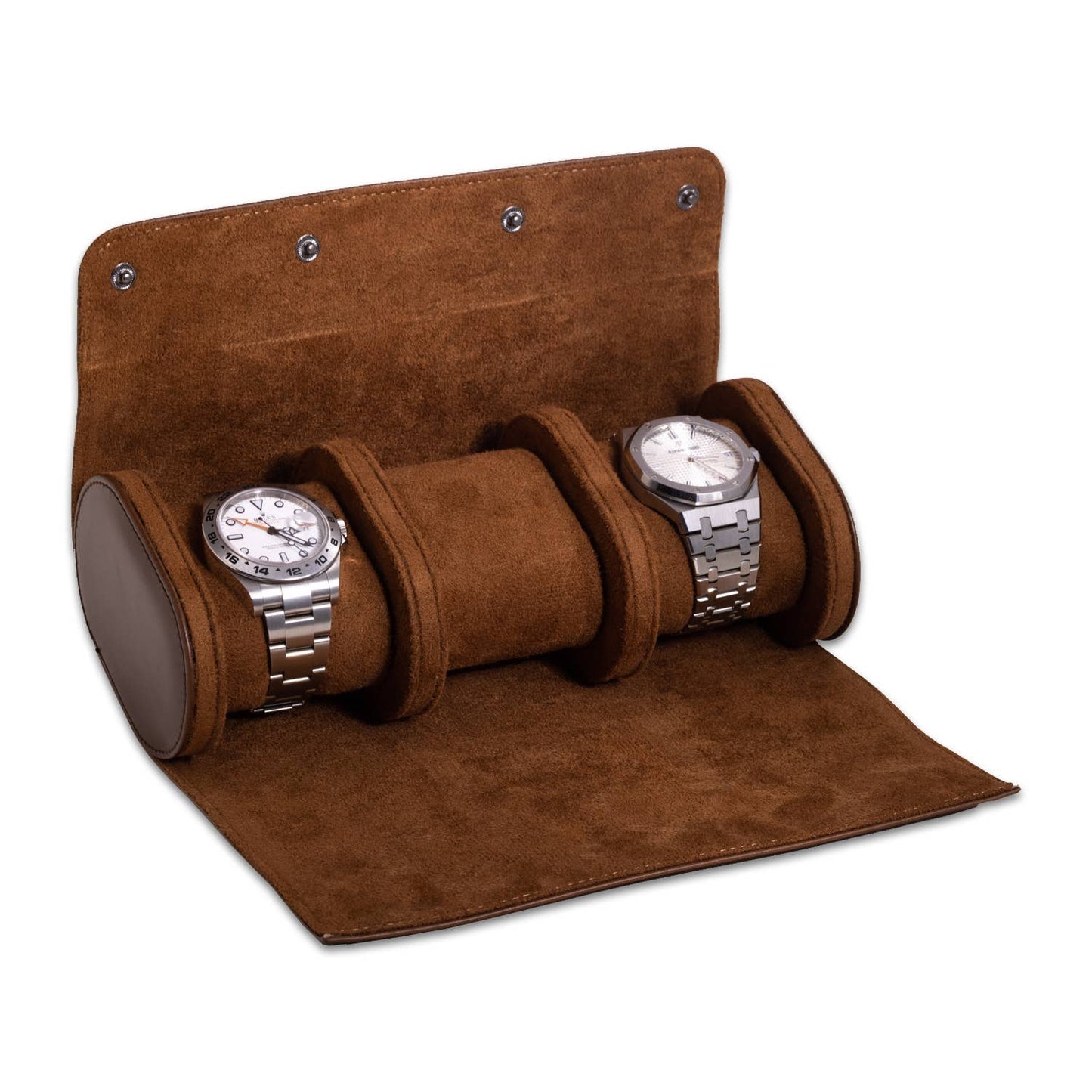 Milani Leather Watch Roll - Brown
