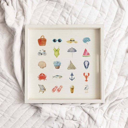 Favorite Summer Things Serving Tray | Wooden Tray
