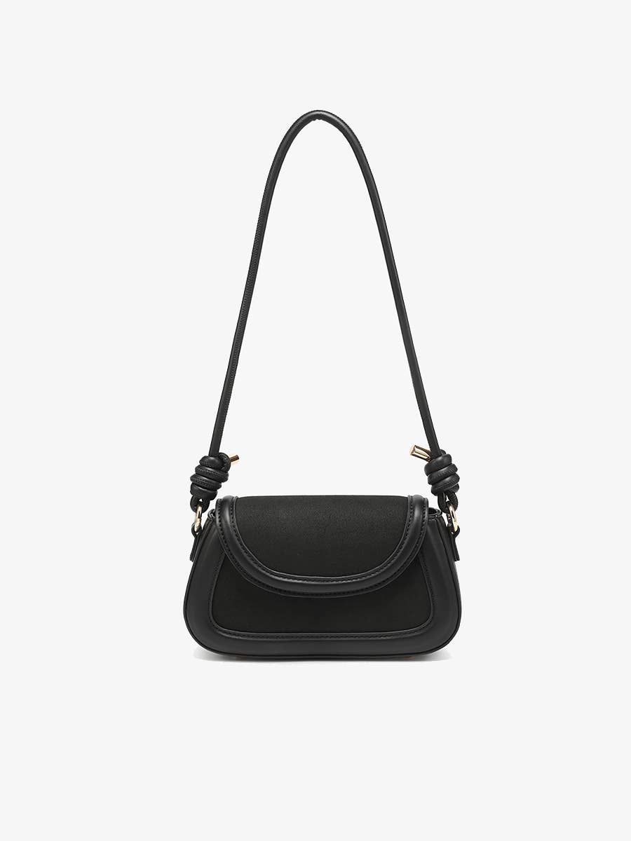Marina Suede Crossbody Bag w/ Vegan Leather Trim | M2786