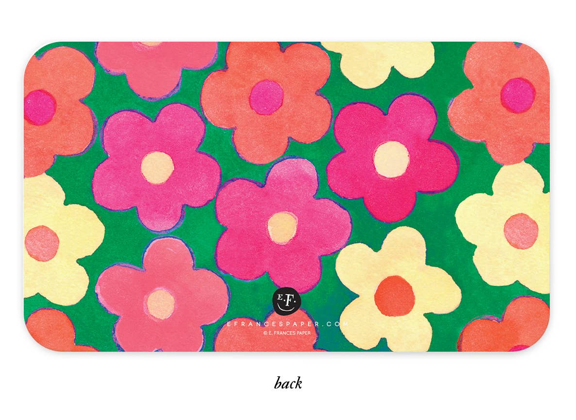 Retro Flowers Little Notes® – Boxed Set of 85 Mini Notecards