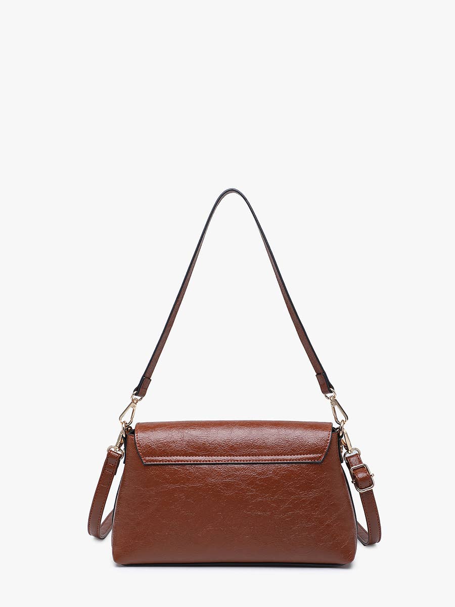 Bella Glossy Shoulder Bag w/ Push Lock | M2849