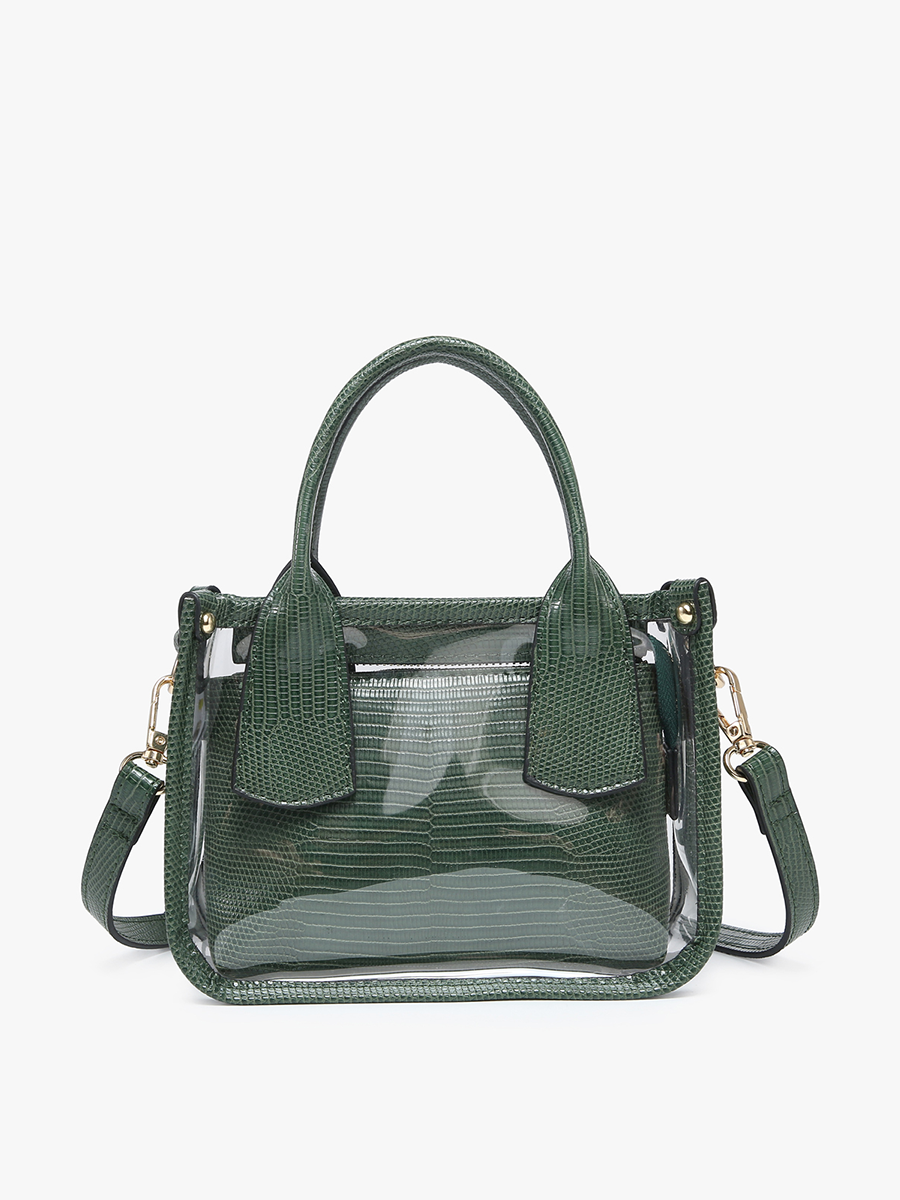 Stacey Clear Satchel Bag – Removable Inner Bag | M2225CR
